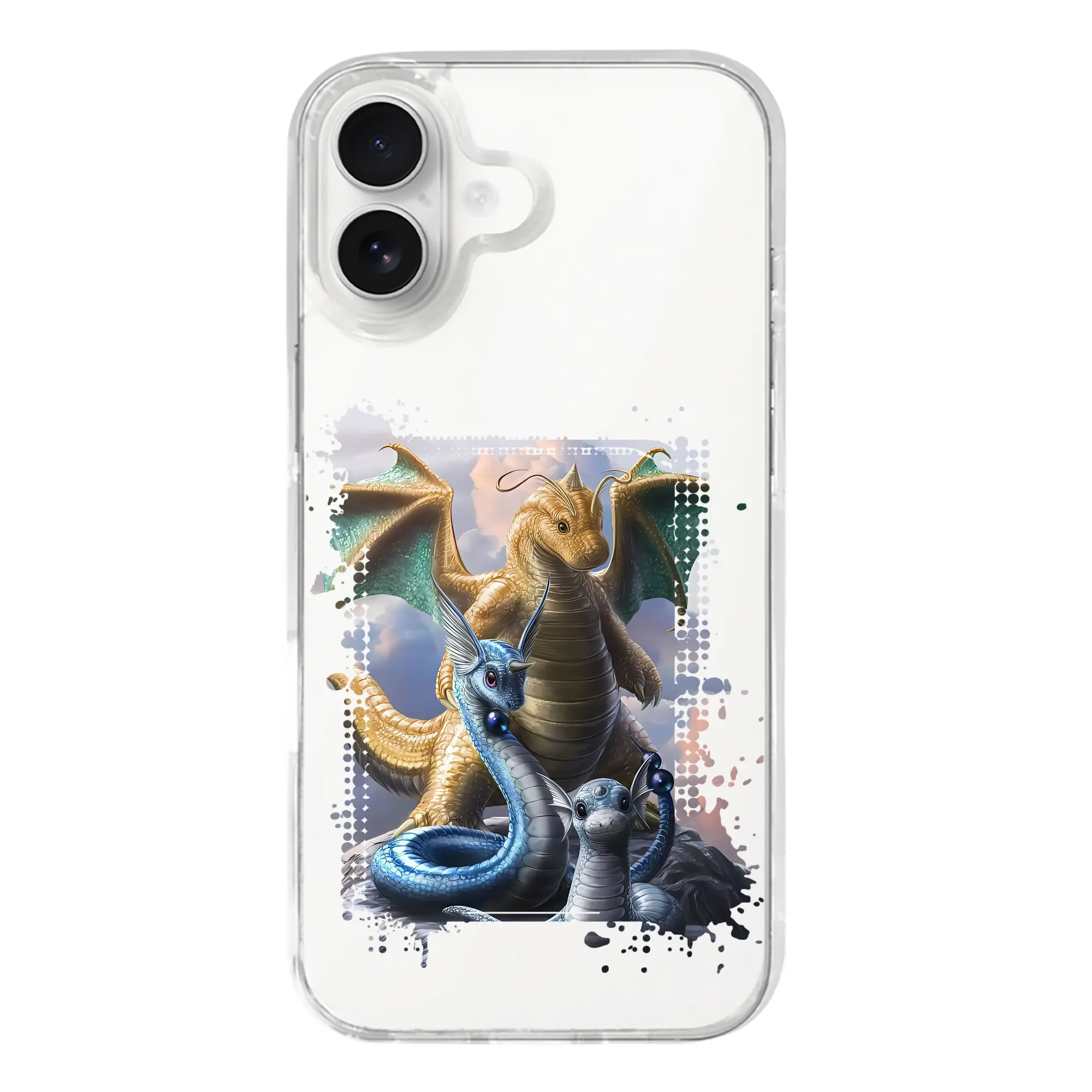 ポケモン グッズ,カイリュー - iPhone 17シリーズ 透明スマホケース – 薄型・耐衝撃・精密フィット保護カバー